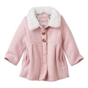 CARTERS Wool-Blend Lurex Coat Peacoat